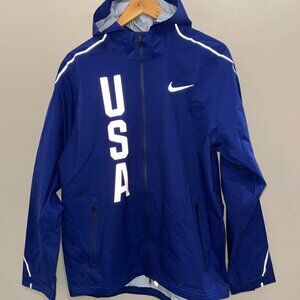 Nike Team USA Olympic Pro Elite Running Hypershield Jacket Mens L 806908-455 NEW